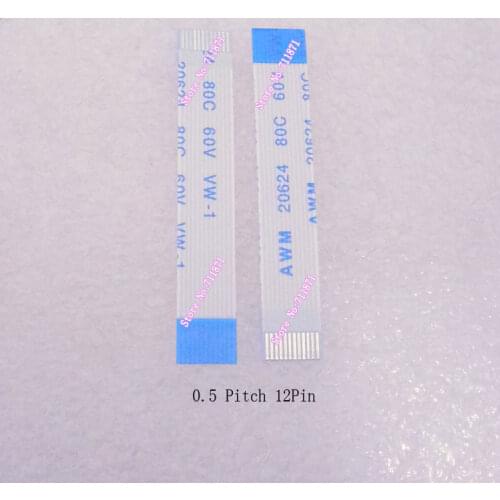 3cm Length 6.5mm Width 0.5 Pitch Type B 12Pin Flexible Flat Cable FFC Line 12P Ribbon Flexible Flat Line Soft Strip FFC Cable