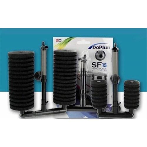 HONGYI 1 piece Dophin electric sponge filter dolphin nano sponge with pump head filter biological filtering system for aquarium