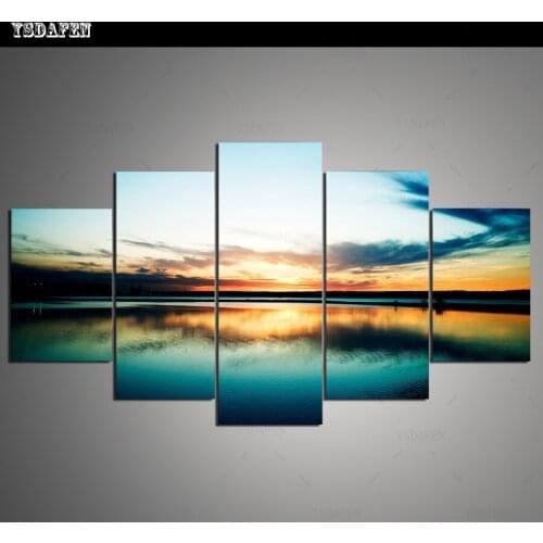 HD Printed Painting Canvas Printing Lake painting Room decor print poster picture canvas Framed Art HG-048