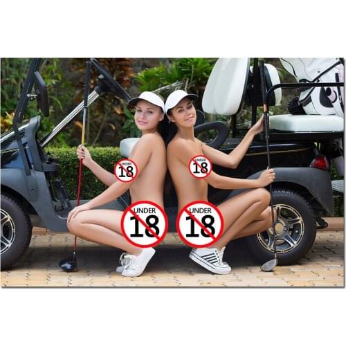Wall Art Golf Girls Poster and Print Canvas Painting for Bedroom Living Room Decor