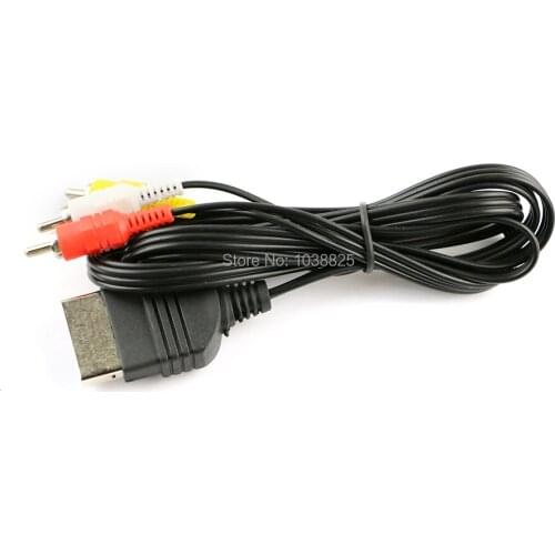 10pcs/lot Composite Audio Video Cord AV Cable for Xbox Cord Adapter Converter Connector Component Lead 3RCA Cable