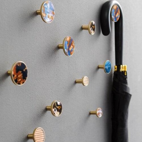 Round marblee pattern brass knob Dresser Drawer Knobs Pulls Handles / Cupboard Knobs Furniture Cabinet Handle Pull Hardware