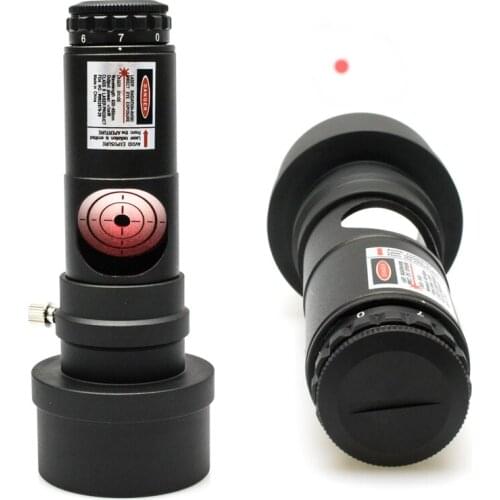 Datyson Red Dot Laser Collimator 1.25'' Metal 7 Bright Levels Triple Cemented Lens with 2" Adapter for Reflector Telescope