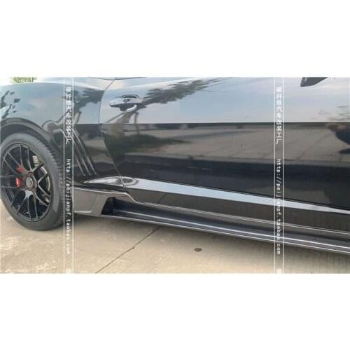 Lively2021 Fit For Chevrolets Old Bumblebee Camaro Comello Modified Carbon Fiber Front Side Skirt with Small Back Lip