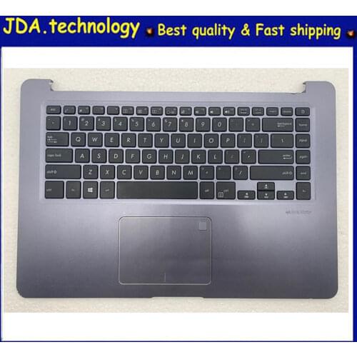MEIARROW 95%new for ASUS Pro15 S15 A510 S5100UF F510UQ X510 X510UF palmrest US keyboard upper cover,Touchpad