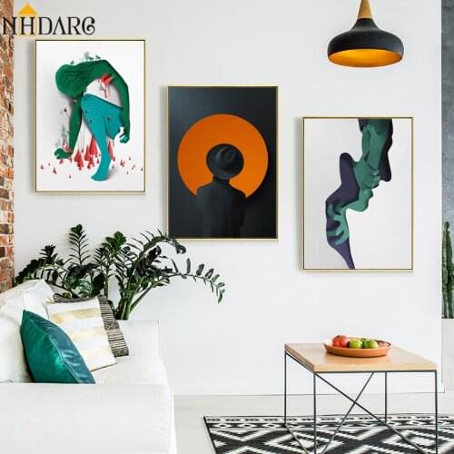 Fashion Unique Design Simple Vogue Abstract Posters and Prints Canvas Art Painting Wall Pictures For Living Room Home Decor