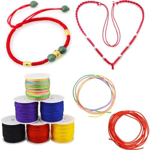 45m Wax Nylon Cord Thread Chinese Knot Macrame Cord for Making Jewelry Bracelet Braided String DIY Tassels Beading Thread
