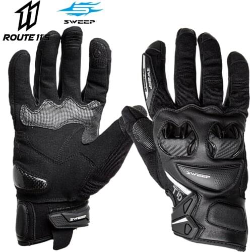 SWEEP Mens and Womens Motorcycle Riding Gloves Spring and Summer Competitive Heavy Machine Race Track Anti-fall Touch Screen