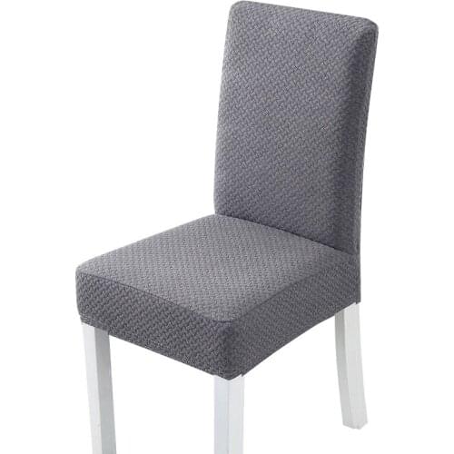 S/M/L Super Soft Jacquard Fabric Short-term Stretch Chair Cover Elastic Spandex Seat Chair Cover For Dining Room/Kitchen 1/4/6pc