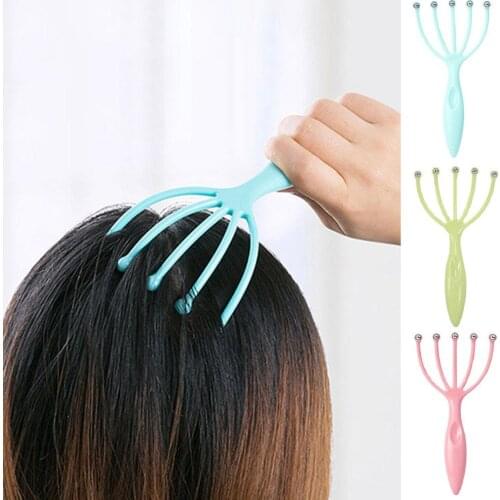 Handheld 5-Claw Head Massager Relieve Pain Stress Relax Scratcher Scalp Care Stress Relax Spa Head Massage Ball Massager