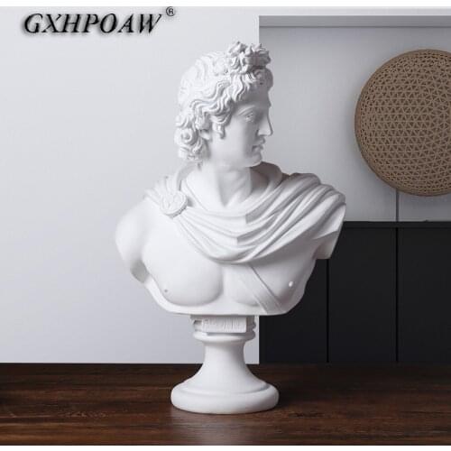 David Design Sculpture Fine Ornaments Athena Art Statue Crafts Decoration Creativity Home Decoration Resin Human Face Ornament