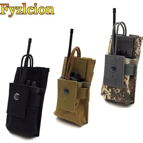 Tactical Radio Pouch Molle Military Use Walkie-Talkie Case Holder Walkie-talkie Pouch Interphone Storage Bag
