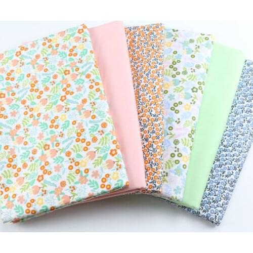 New Flower Twill 100% Cotton Fabric Cloth Of Handmade DIY Quilting Sewing Baby&Children Sheets Dress Material 50*160cm