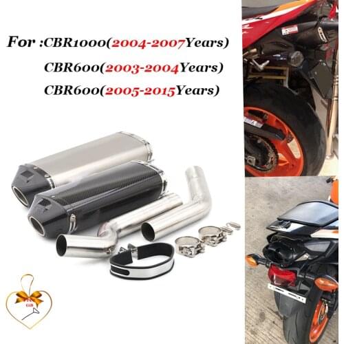 For Honda CBR600RR CBR1000 F5 CBR 600RR CBR 1000 escape system 2003 - 2015 Slip On For Exhaust motorcycle Carbon Muffler