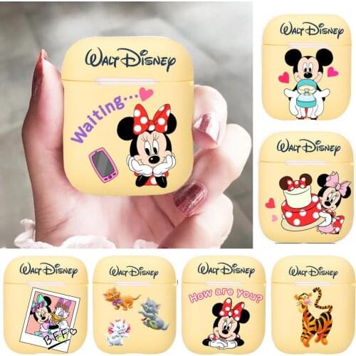 Morning Minnie Mouse Silicone Case For Apple Airpods 1/2 Cover Protective Earphone Case Headphones Cases Protective For Apple Co