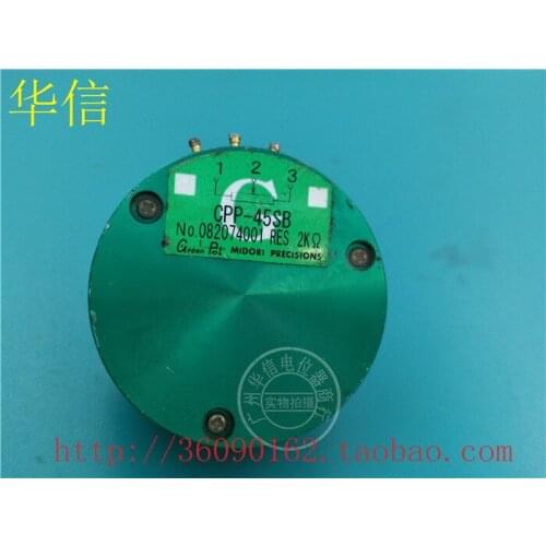 [VK] Used GreenPot CPP-45SB b- 2K uniaxial conductive plastic potentiometer shaft length 13MMX6MM switch