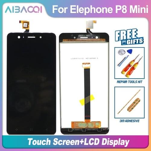 AiBaoQi Brand New 5.0 Inch Touch Screen + 1920X1080 LCD Display Assembly Replacement For Elephone P8 Mini Model Phone