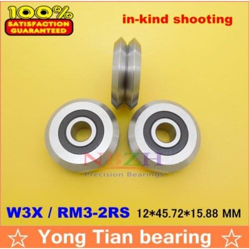 1pcs RM3-2RS / W3X 12*45.72*15.88 mm v wheeles W Groove Sealed Ball Bearing