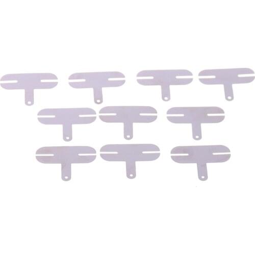 10PCS/Bag 18650 Power 25* 10 * 0.2(mm) T Type Lithium Battery Nickel Sheet Nickel Plated Steel Sheet Spot Welding Nickel Film