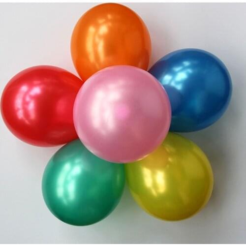 100pcs Multicolor Pearlized Latex Balloons Solid Color 10inch Pearl Latex Balloons Wedding Party Decorations1.5g Globes Supplies