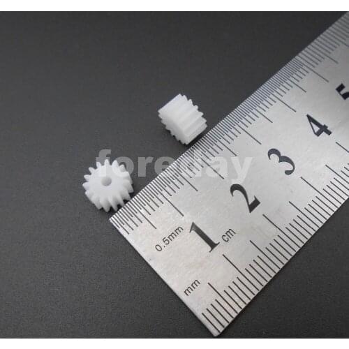 1000PCS 15T2A Gear Modulus 0.5 Aperture 2mm ( 1.95MM ) DIY Model 0.5M teeth T=15 Plastic Spur Gears 15 Teeth 1000PCS/LOT=*FD196