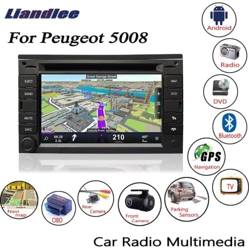 For Peugeot 5008 2012-2013 Android Car Radio CD DVD Player GPS Navigation Maps Camera OBD TV HD Screen BT Media
