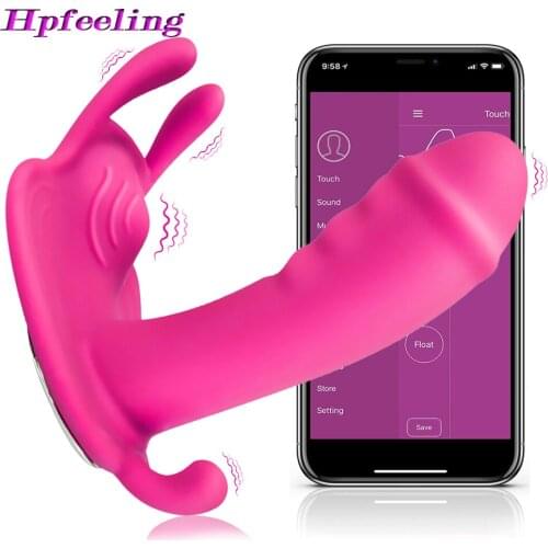 Wireless APP Remote Control Vibrator Bluetooth Vibrating Panties Wear Dildo Vibrator G Spot Clitoris Sex toys for Women Sex Shop