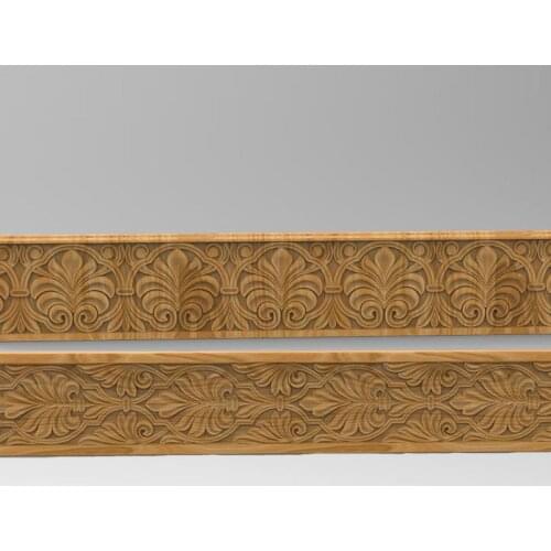 Digital file 2pcs 3D STL Model _Decor horizontal frieze for CNC Router 3D Printer Artcam Aspire