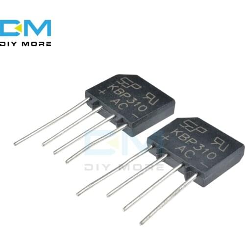 5PCS lot KBP310 SIP-4 Diy Electronic High Temperature Soldering 3A 1000V Diode Bridge Rectifier Single Phase Bridge Rectifier