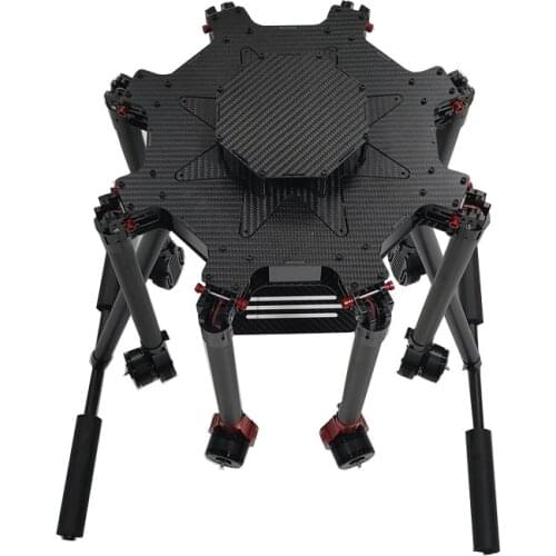 Flyroun 8 ejes Octocopter paraguas tipo marco plegable Multicopter patín de aterrizaje retráctil electrónico para FPV adecuado p