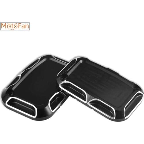 Front Brake Master Cylinder Covers Clutch Cover For Harley Road King Gliding VRSCF VRSCD