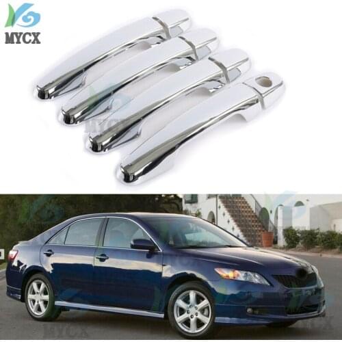 Chrome Handles Cover Trim For Toyota Camry XV40 2007 2008 2009 2010 2011 Catch Cap Car Accessories Stickers Auto Styling Handle