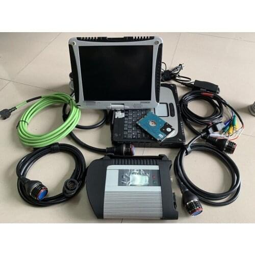 MB Star C4 interface with SD Connect Star Diagnosis D/AS System Compact 4 HDD 2021.06 in CF-19 Laptop 4G used For Bens Diagnose