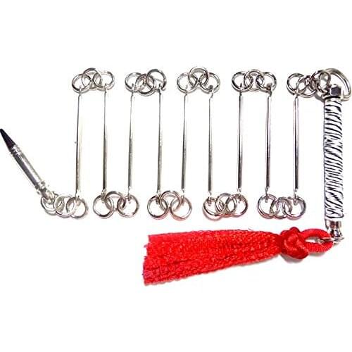 SUZAKOO Martial Arts Nine-section Whip Hand Strength Training Fitness Equipment Kung Fu Performance Exercise Accessory