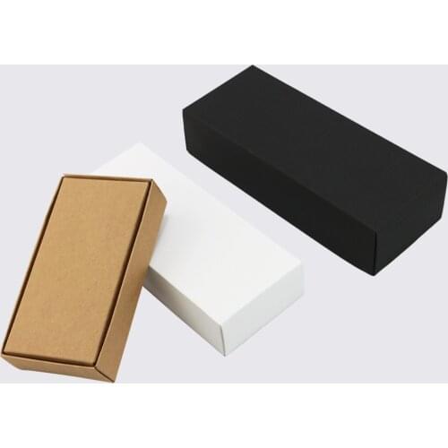 20 pcs Kraft Paper carton box large gift box black white giftbox lid cardboard paper box big gift packaging box cosmetic packing