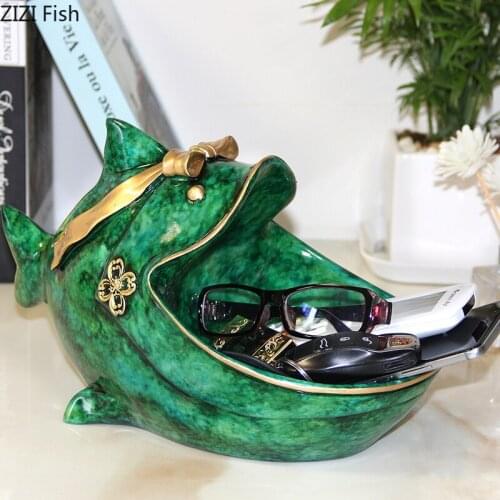 Creative Resin Simulation Animal Storage Ornaments Living Room Entrance Coffee Table Desktop Crafts Key Candy Storage Home Decor