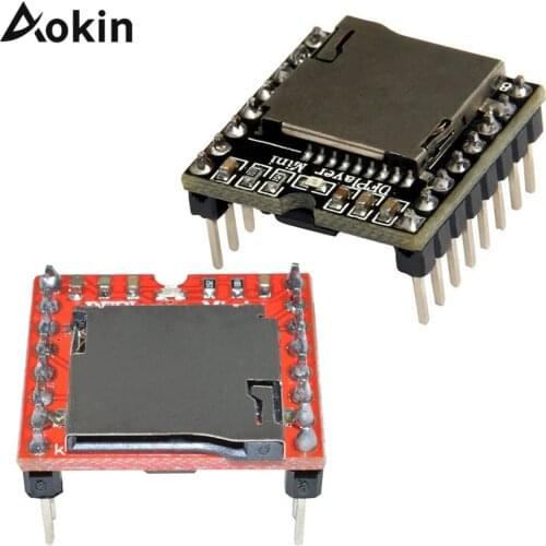 Mini MP3 Player Module For Arduino TF Card U Disk Mini MP3 Player Audio Voice Module Board Red For Arduino DF Play Wholesale
