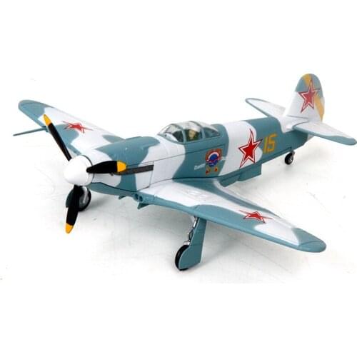 Diecast Airplane Model 1/72 Scale Soviet Yak-3 FighterWorld War II Military Fighter Static Display Adult Gift Toys for Boys