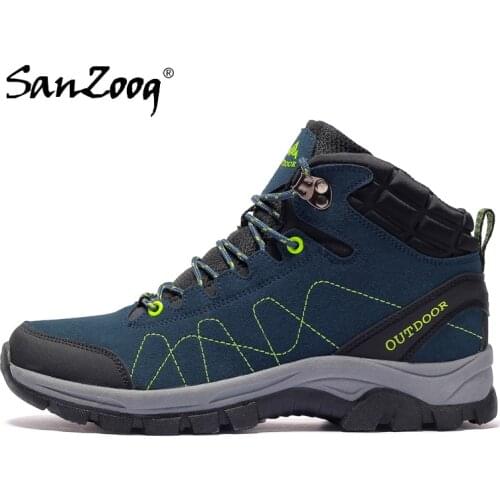 Outdoor Winter Men Hiking Boots Mountain Trekking Shoes Climbing Sepatu Gunung Treking Botas Senderismo Hombre Wanderschuhe