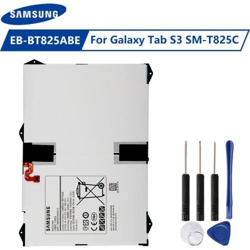 Original Samsung Battery EB-BT825ABE For Samsung Galaxy Tab S3 TabS3 SM-T825C T825C Genuine Battery 1900mAh