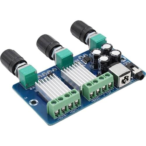 DC12V YDA138 2.1 Channel Digital Amplifier Board 2*15W+30W Class D Stereo Audio Module Replacement Accessories