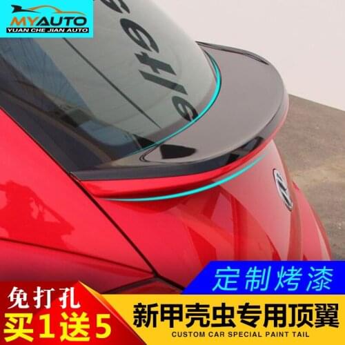 Suitable For 13-18 New Original 17 Volkswagen Beetle Modified Special Tail Non Perforated Top Wing