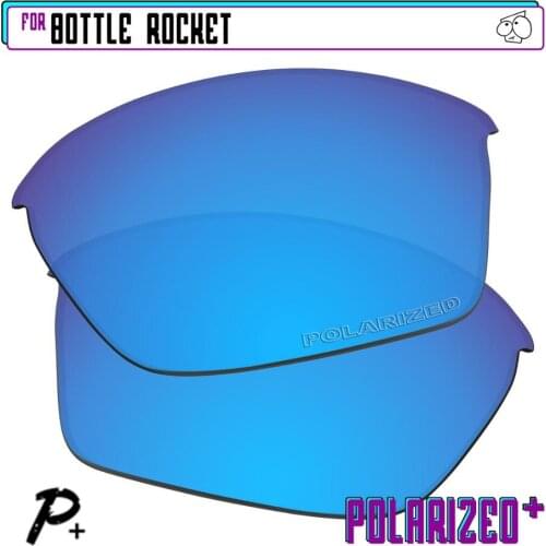 EZReplace Polarized Replacement Lenses for - Oakley Bottle Rocket Sunglasses - Blue P Plus