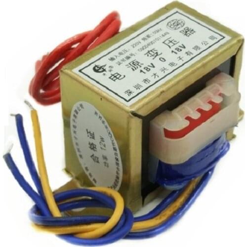EI48*26 type power transformer 12W DB-12VA 220V to double 18V 18V*2 18V-0-18V