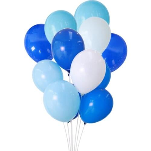 30pc 12inch Blue Balloons Birthday Party Decorations Kids/Adult Helium Balloon White Wedding Balloons Latex Baby Shower Supplies