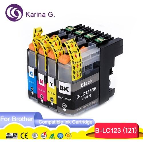 Compatible for Brother LC123 LC121 suit For Brother DCP-J552DW J752DW J132W J152W J172W MFC-J470DW J650DW J870DW J245