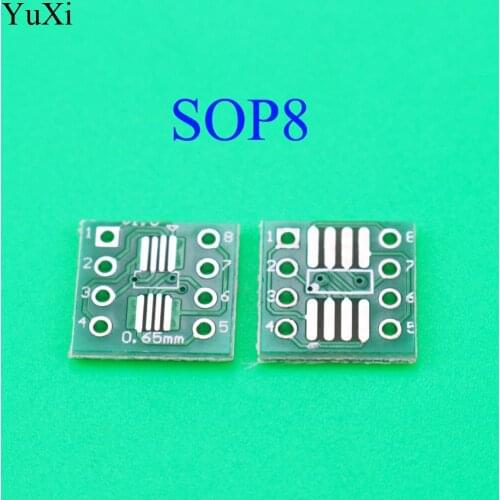 YuXi TSSOP8 SSOP8 SOP8 to DIP8 Transfer Board DIP Pin Board Pitch Adapter