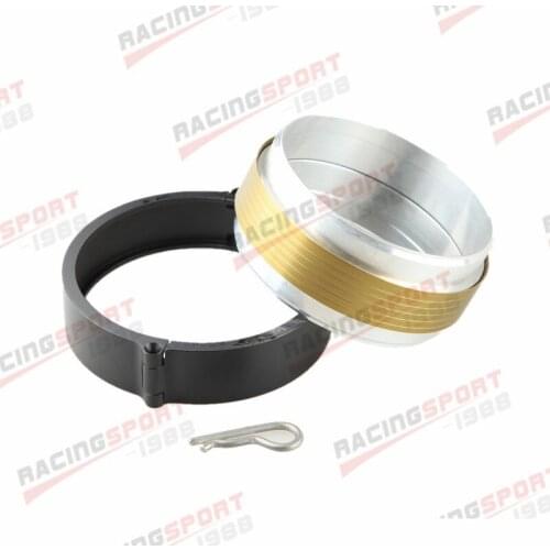 Universal 4" Turbo Clamshell Clamps Aluminum Black