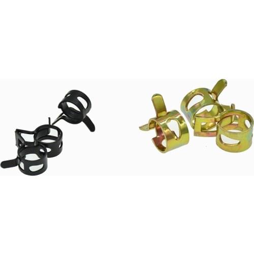 Vacuum Spring Fuel Oil Water CPU Hose Clip Pipe Tube for Band Clamp Metal Fastener Spring Clips Fuel Clamp Hoops Air Tube