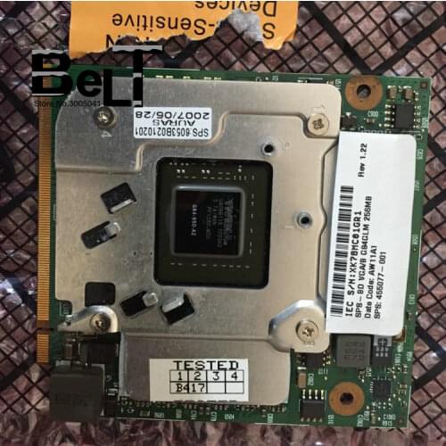 GeForce FX 570M FX570M G84-950-A2 256MB Laptop Graphics Video Card for HP 8510P 8510W HP8510P 8510W